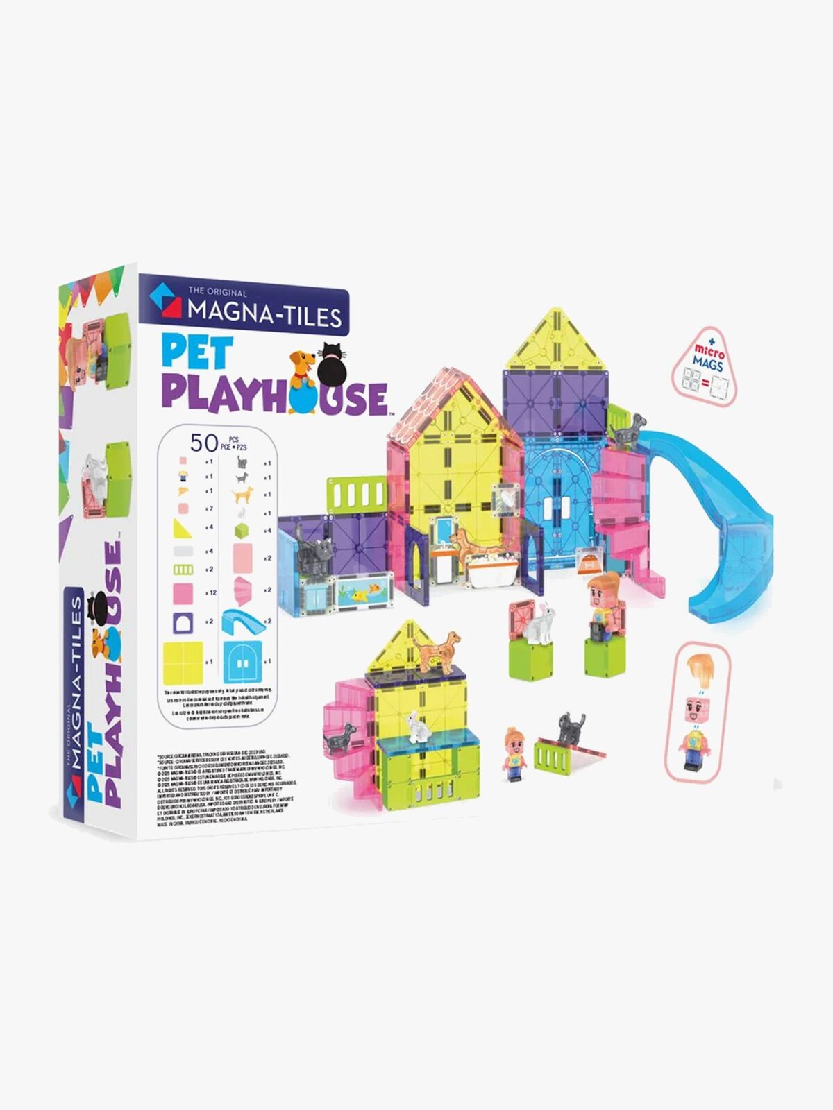 MAGNA-TILES Dyrelegeplads Byggesæt 50 Dele