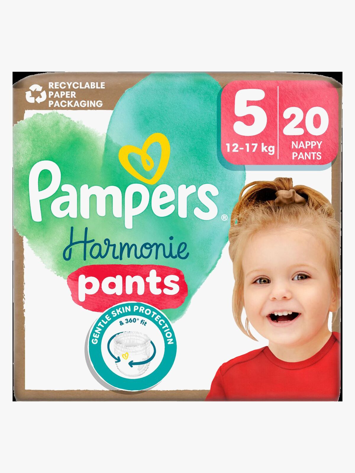 Pampers Harmonie Buksebleer Str. 5 12-17kg 20-pak