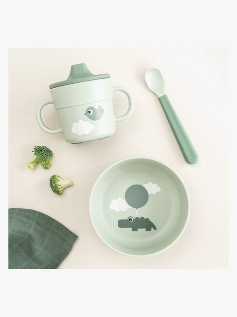Done By Deer Foodie Madsæt Happy Clouds, Green