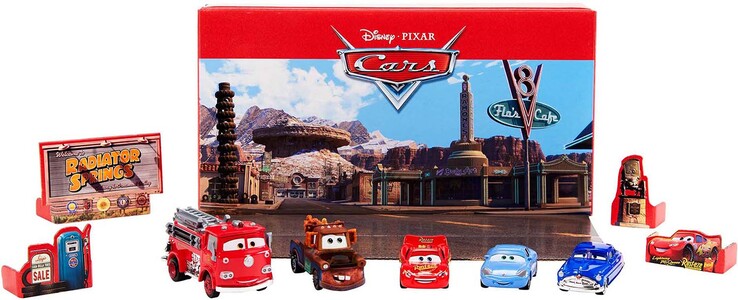 Disney Cars 5-pak m. Tilbehør