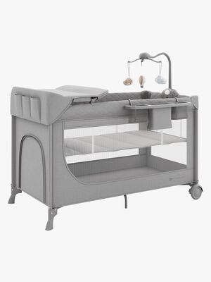 Kinderkraft LEODY UP Weekendseng med Tilbehør, Grey