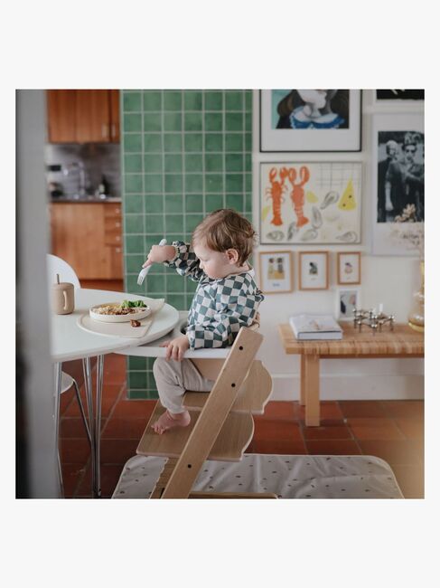 Mushie  Langærmet Hagesmæk, Olive Check