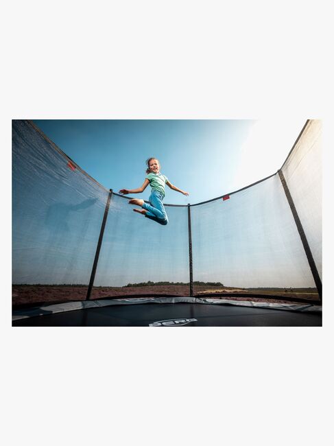 BERG Favorit Regular Trampolin 380 inkl. Comfort Sikkerhedsnet, Grå