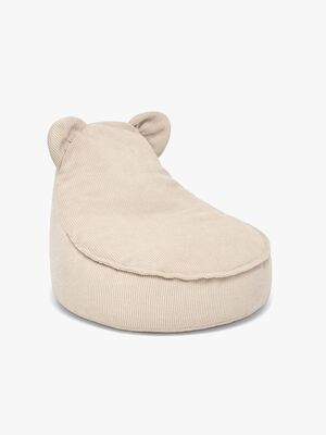 Meowbaby Slimcord Sækkestol Teddy, Beige