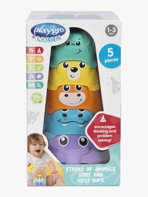 PlayGro Stabeldyr Sort