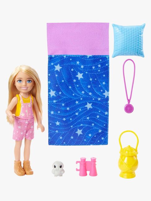 Barbie Camping Chelsea Modedukke, Blond