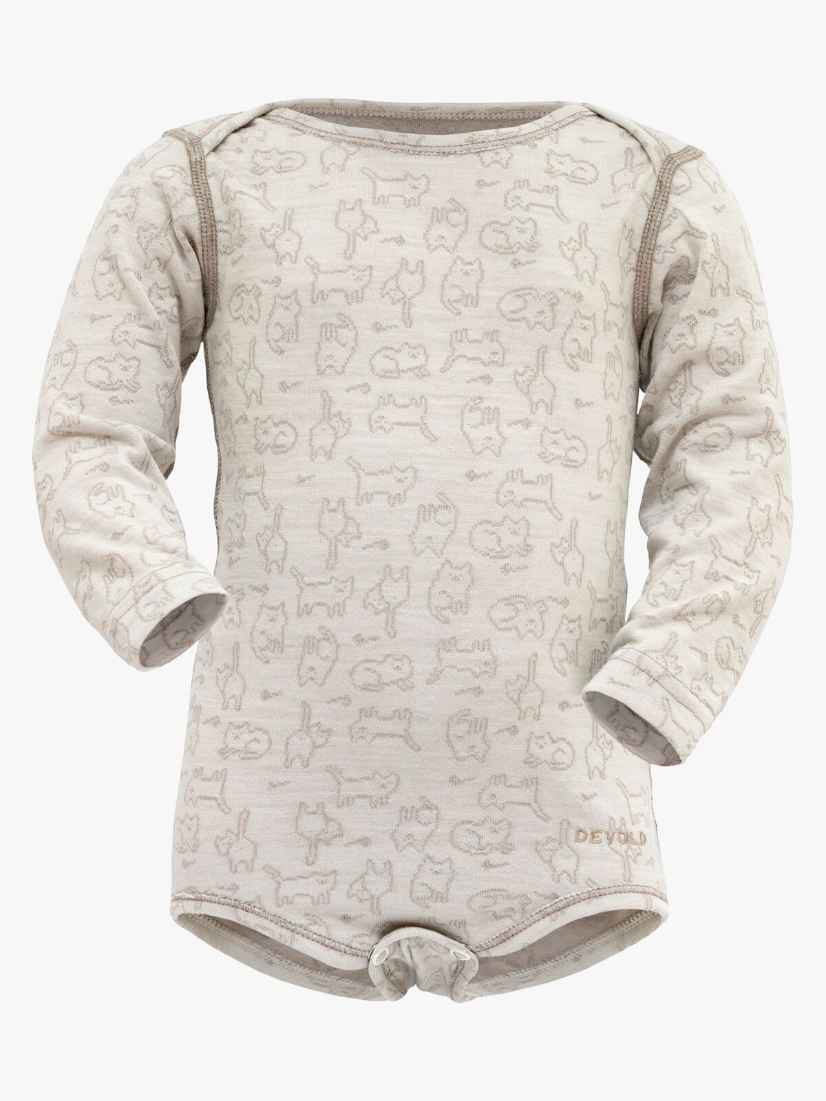 Devold DUO ACTIVE Skiundertrøje Merinomix Baby, Raw White