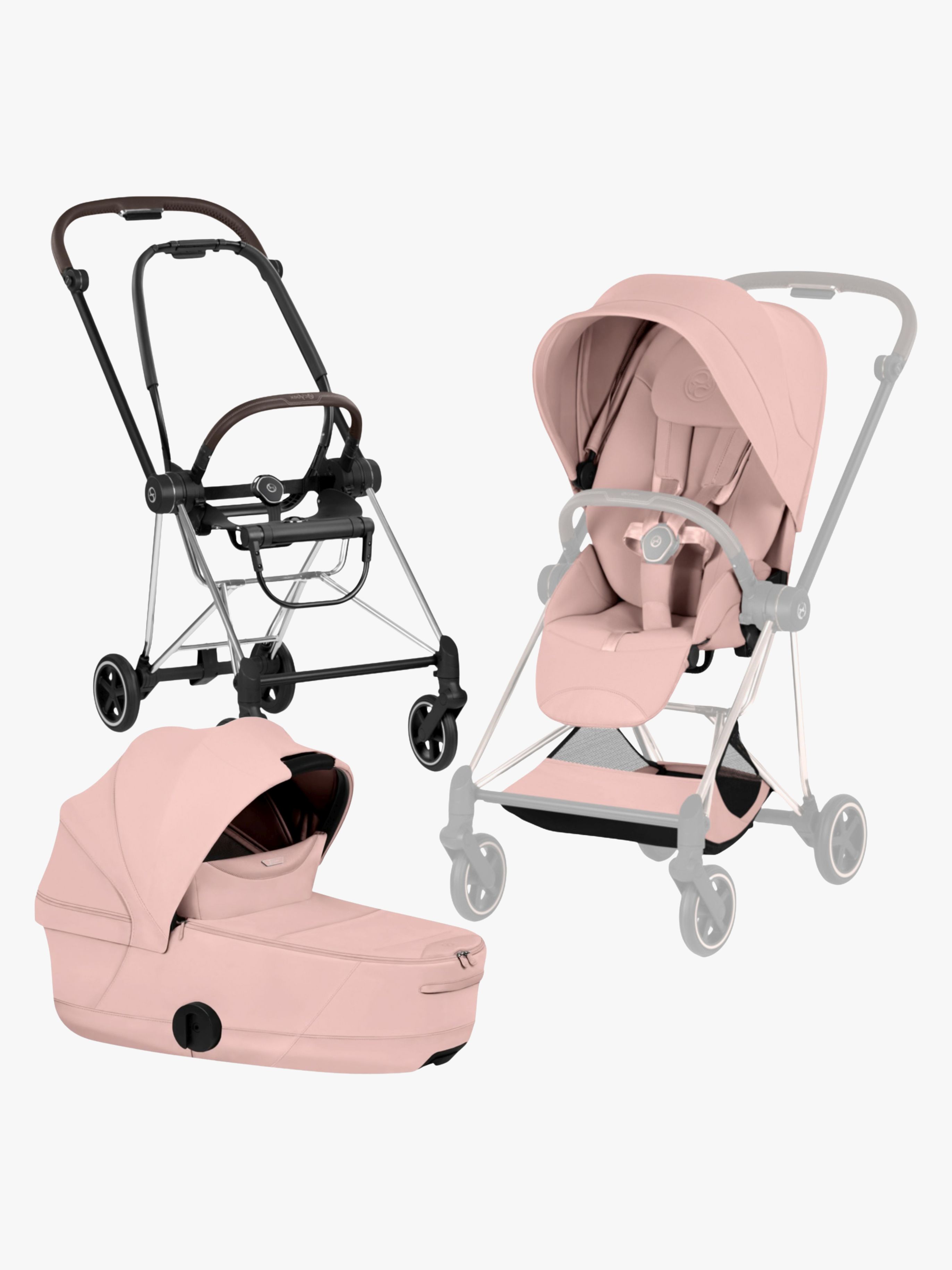 Cybex Mios Style Duovogn, Chrome Brown/Peach Pink