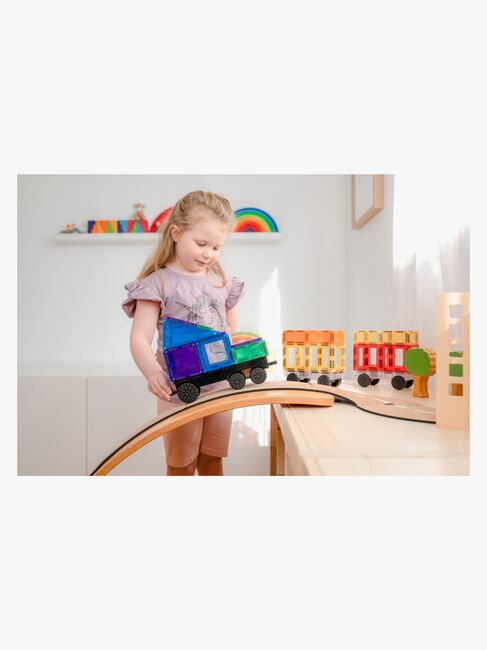 Connetix Magnetiske Byggeklodser Rainbow Transport 50 Dele