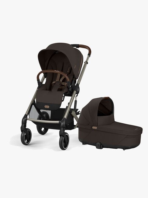 Cybex BALIOS S Lux Klapvogn inkl. Liggedel, Taupe/Chocolate Brown