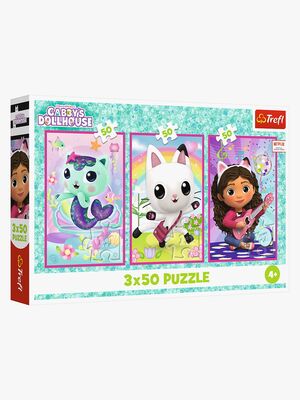 Trefl Gabby's Dollhouse Puslespil 3x50 Brikker