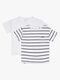 Luca & Lola Ettore T-Shirt 2-pack, White/Stripes
