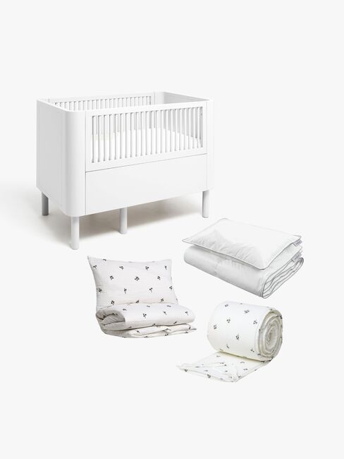 Alice & Fox JUNE Vokseseng inkl Sengesæt ADORA 100x130, Dream White