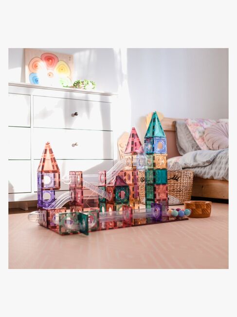 Connetix Magnetiske Byggeklodser Pastel Ball Run Pack 106 Dele