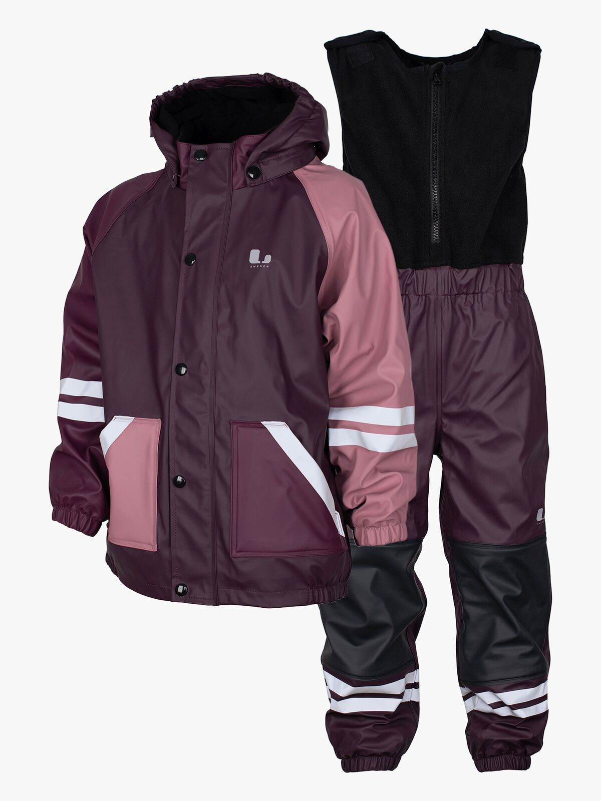 Lindberg Fagerhult Foret Regnsæt, Plum/Dry Rose