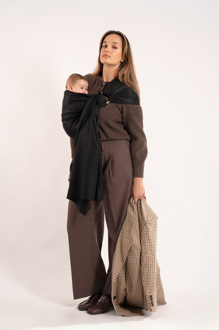 Love Radius No Knot Woven Ringslynge, Black