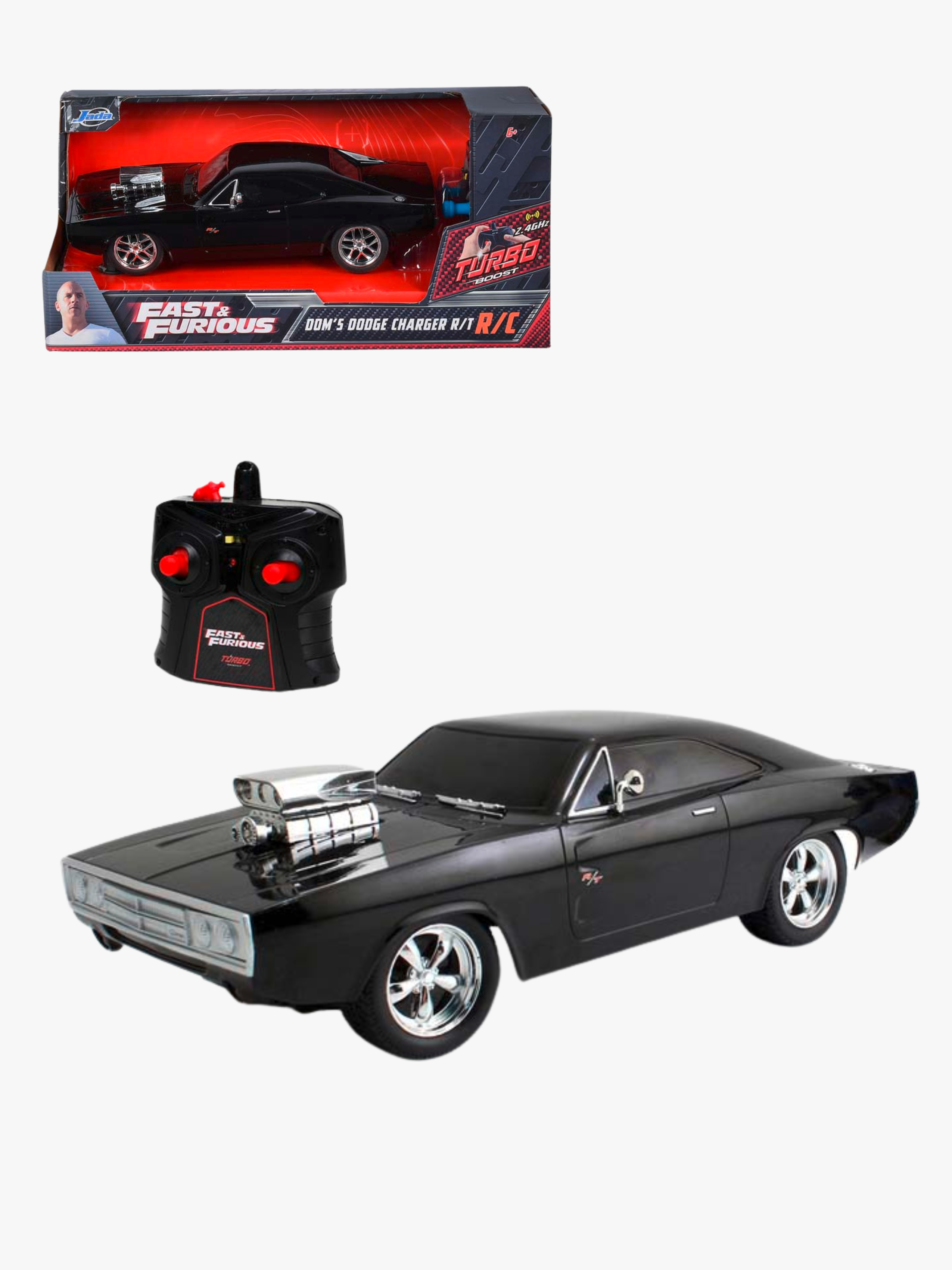 Fast & Furious Fjernstyret bil Dodge Charger 1:24