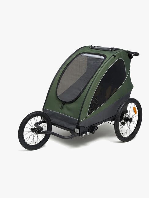 Beemoo Sporty Trail Cykelanhænger inkl. Løbesæt, Green