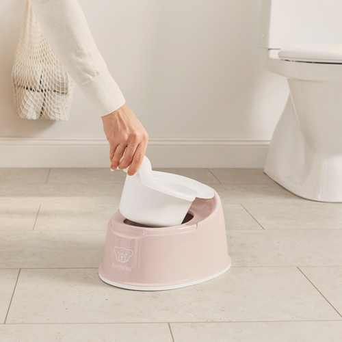 BabyBjörn Smart Potte, Powder Pink/White