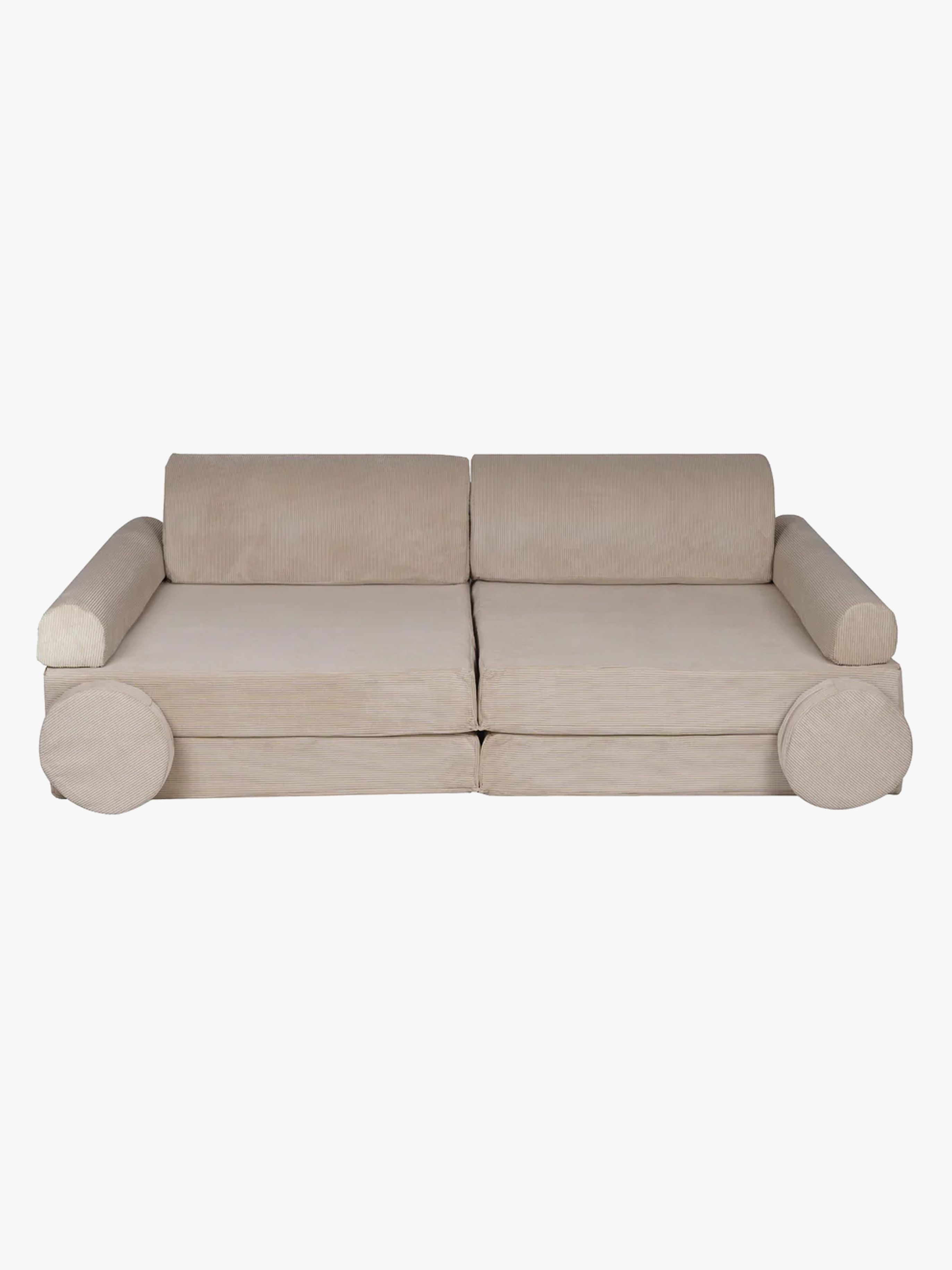 Meowbaby Play Slimcord Bygbar Sofa, Ecru, Børnemøbler, Indretning børneværelse