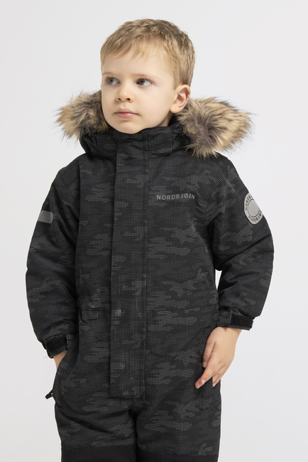 Nordbjørn Frej Reflekterende Flyverdragt, Camo Dots Black