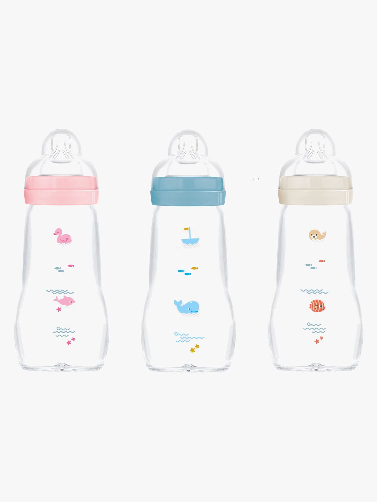 MAM Feel Good Sutteflaske Glas 260 ml, Mix