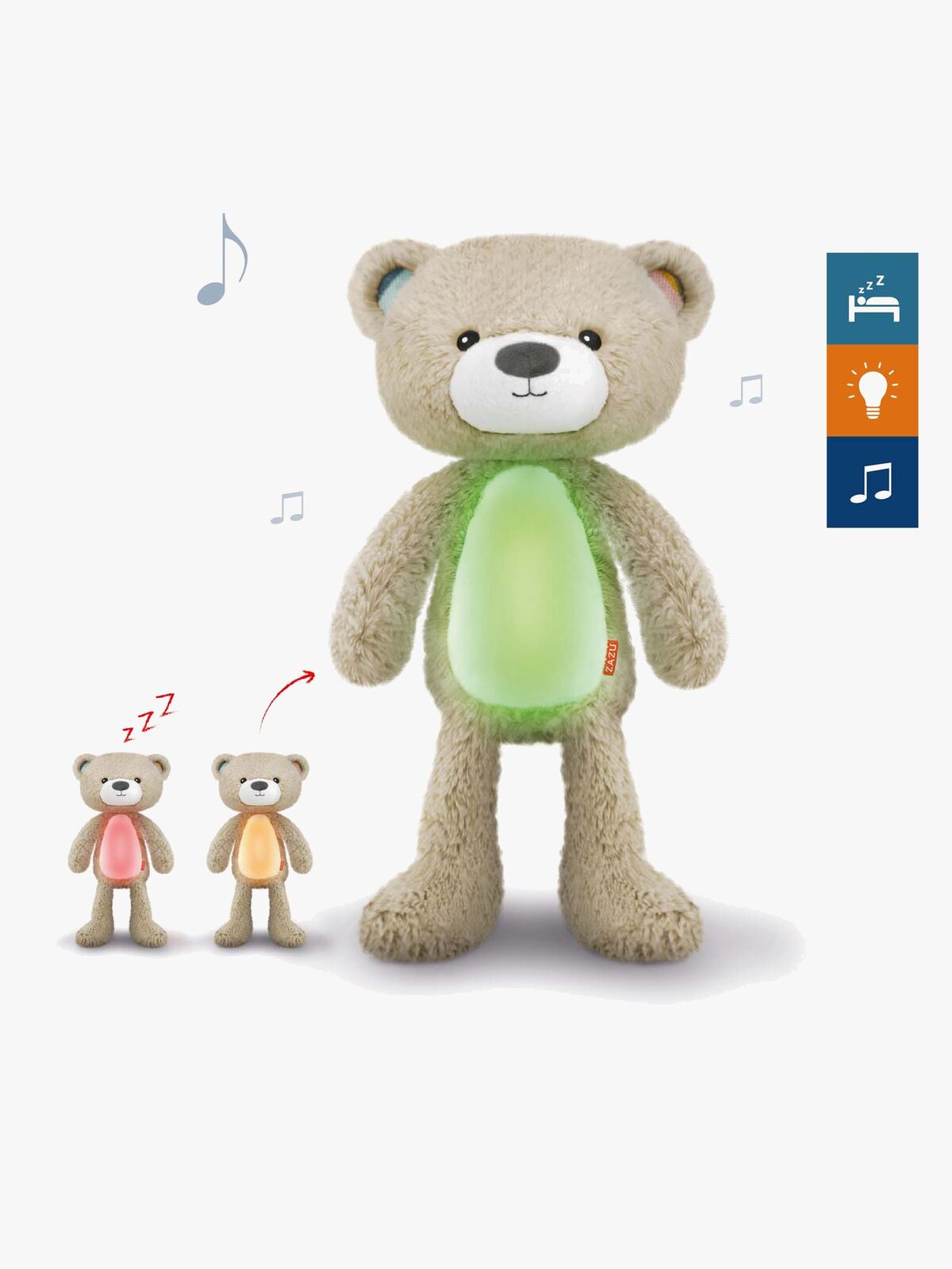 ZAZU Søvntræner Brody the Bear, taupe