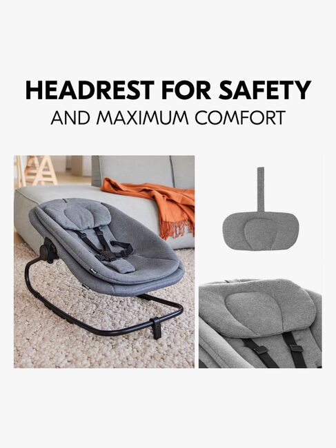 Hauck 3-i-1 Skråstol til Højstol, Dark Grey Melange