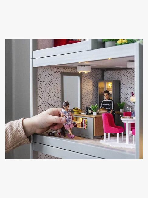 Lundby Dukkehustilbehør Spotlights & Gulvlampe, Beige/Hvid