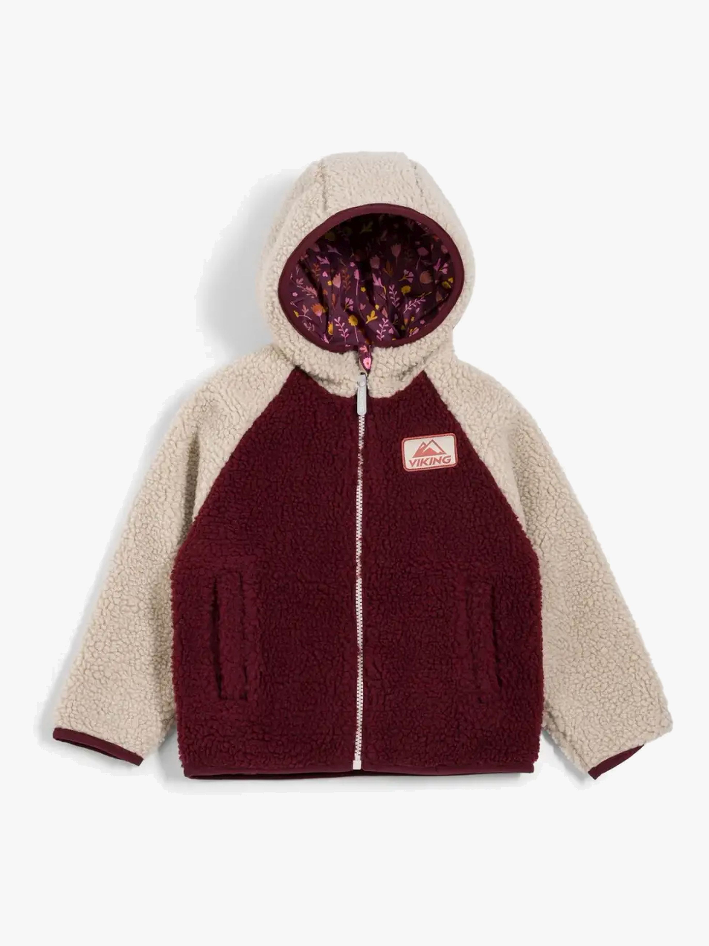 Viking Play Vendbar Fleecetrøje, Plum, 134
