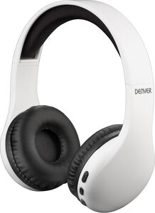 Denver BTH-240 Høretelefoner Bluetooth, Hvid