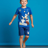 Sonic T-shirt & Shorts Sæt, Blå