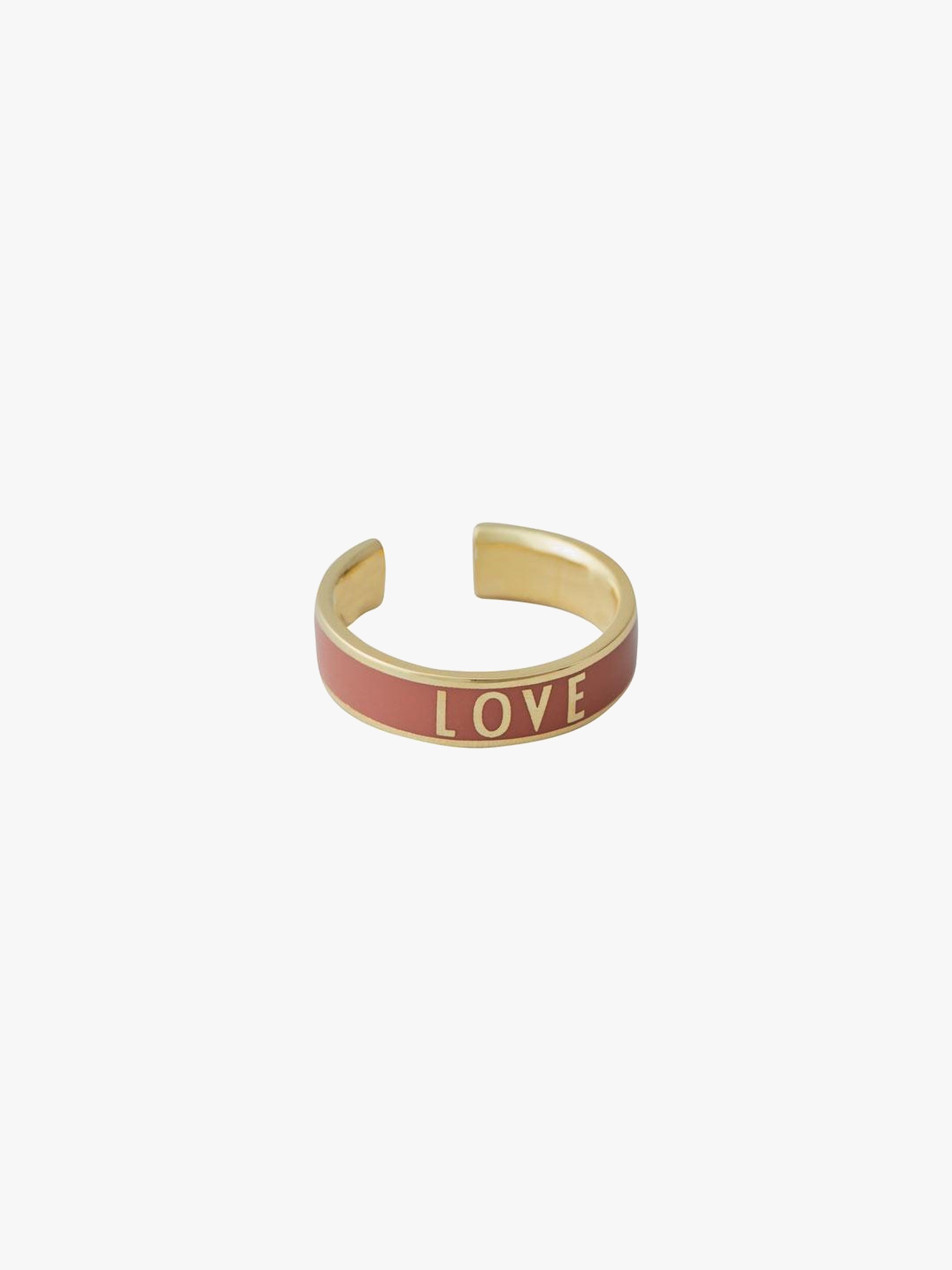 Design Letters Candy Ring Love, Ash Lyserød