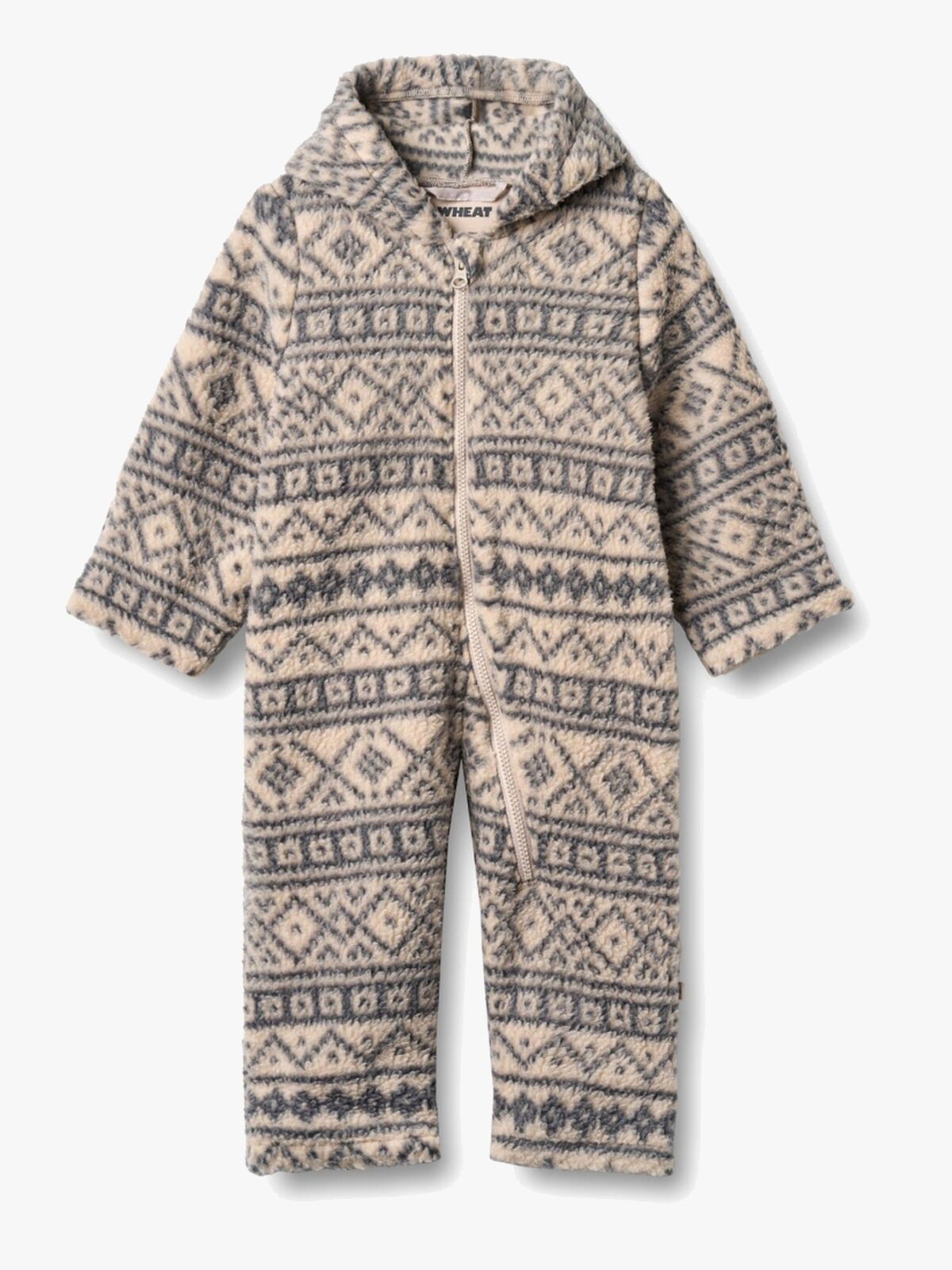 Wheat Allo Fleecedragt, Warm Sand Jaquard