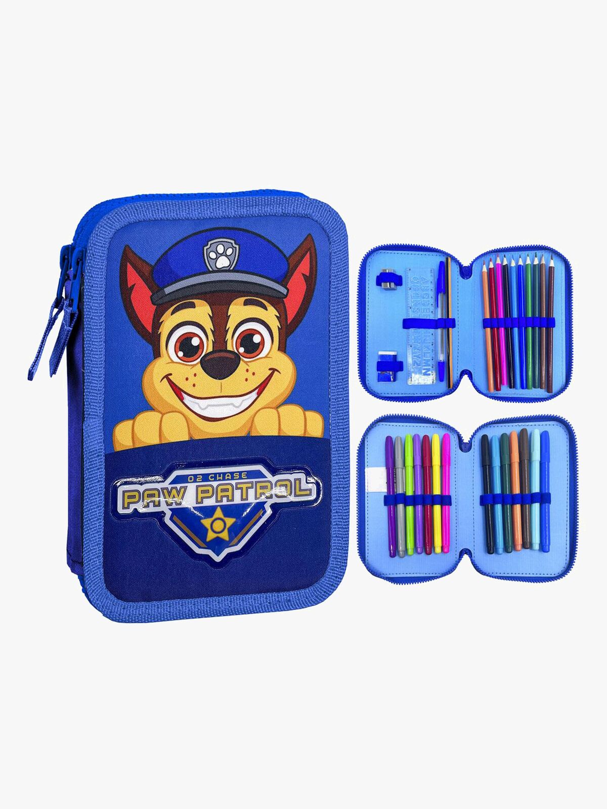 Paw Patrol Dobbelt Penalhus, Blå