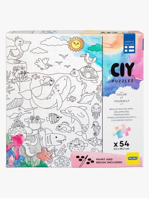 Peliko CIY Puslespil med Vandfarver 54 Brikker Blandet Udvalg