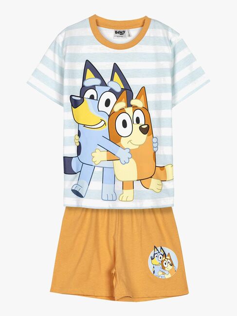 Bluey Pyjamas, Lyseblå/orange