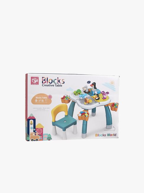 Cloudberry Castle Aktivitetsbord med Stole, Blue