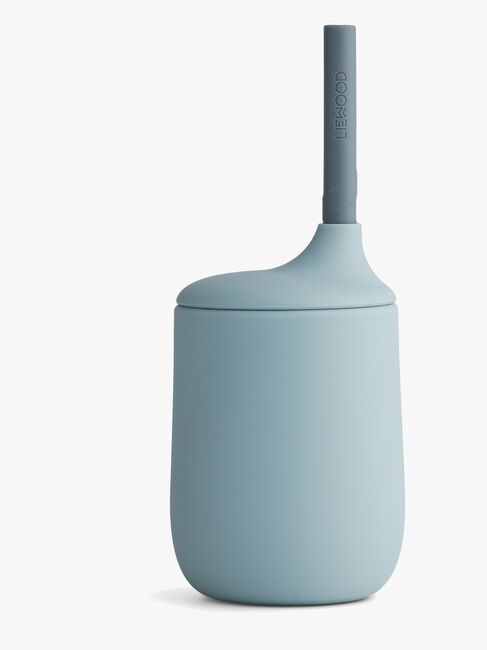 LIEWOOD Ellis Sugerørskop Silikone, Sea Blue/Blue Wave Mix