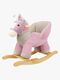 Cloudberry Castle Gyngehest med Ryglæn, Pink