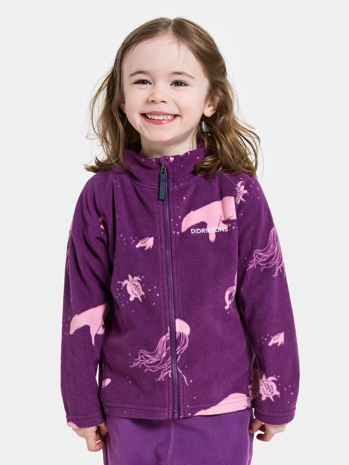 Didriksons Monte Fleecetrøje, Winter Ocean Purple