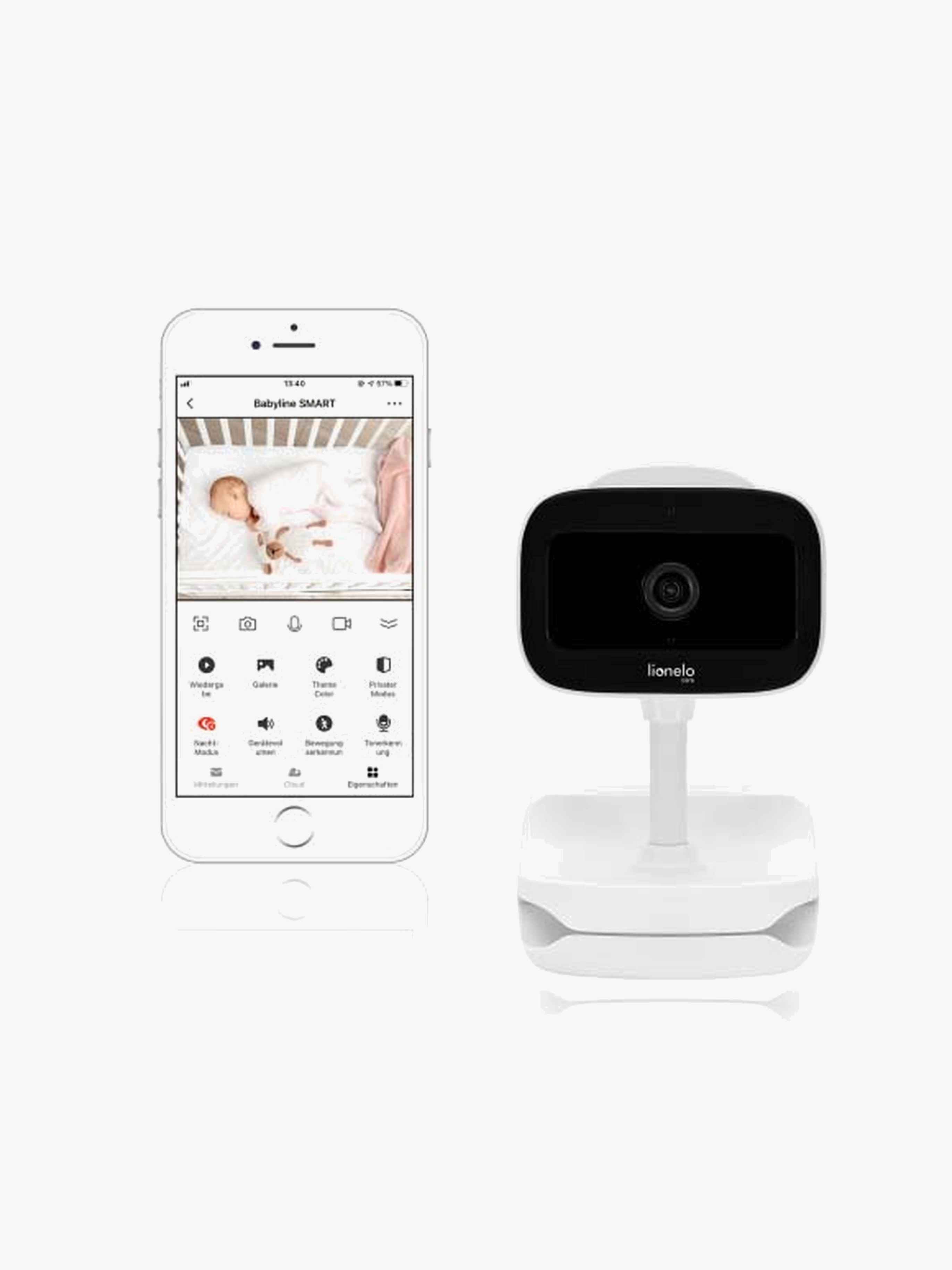 Lionelo Babyline Go Babyalarm, Hvid