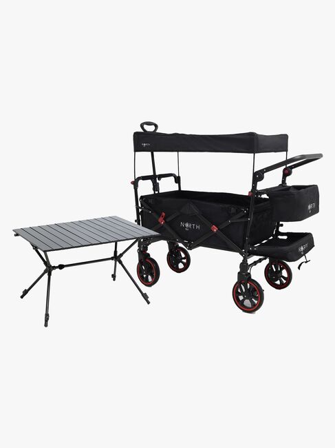 North 13.5 Transporter Trækvogn inkl. Campingbord, Black
