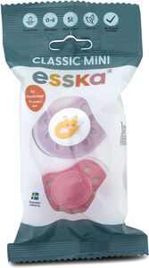 Esska Classic Mini Sutter Ræv Silikone 2-pak, Lyserøde
