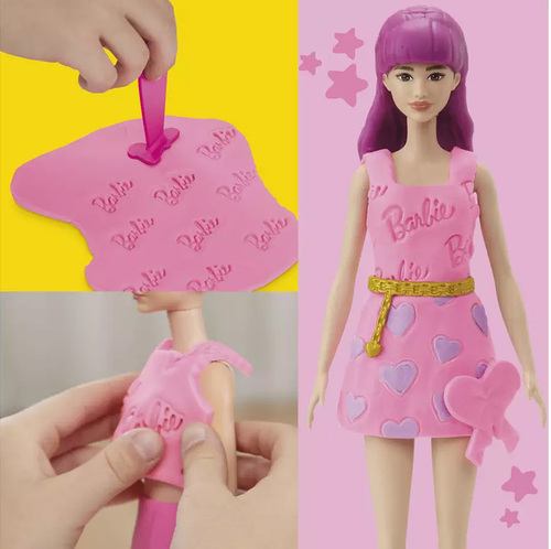 Play-Doh Barbie Modellervoks med Dukke Hjerte & Hår