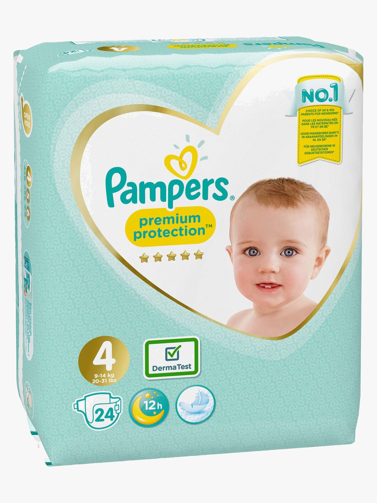 Pampers Premium Protection Bleer Str. 4 9- 14 kg 24-pak