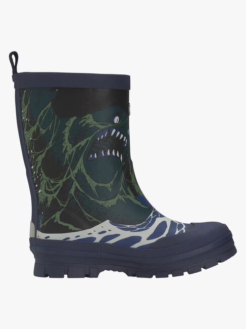 Viking Jolly Print Thermo Forede Gummistøvler, Blue/Multi