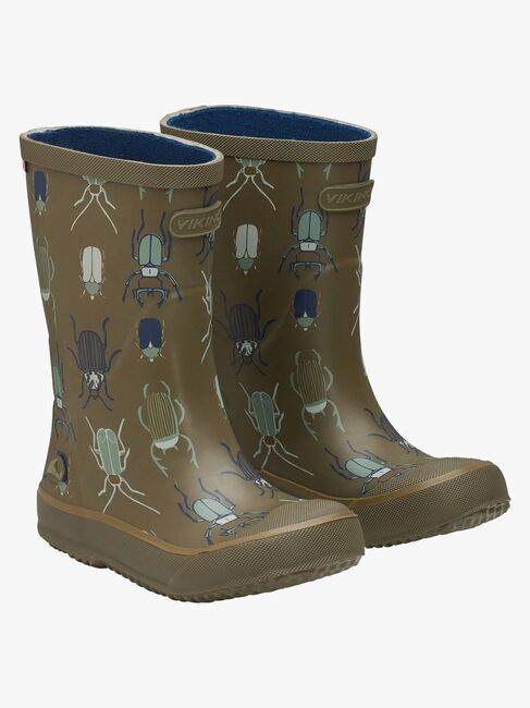 Viking Indie Print Gummistøvler, Khaki/Linen