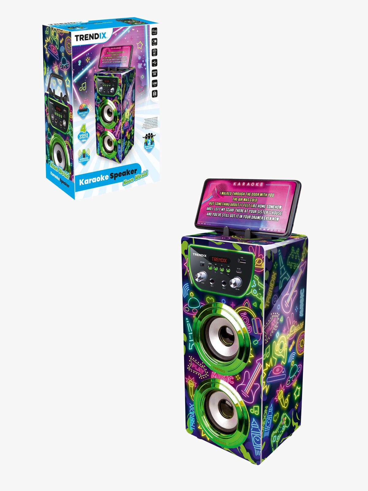 Trendix Karaokemaskine Neon World