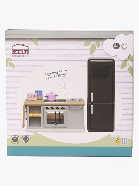 Lundby Dukkehustilbehør Sæt med Komfur og Køleskab